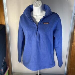 VINEYARD VINES Women's Size S Fleece 1/2 Zip Pullover Long Sleeve Blue